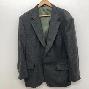 Club Room Macy's Men's Size 44R 100% Camel Hair Blazer Sport Coat Gray USA